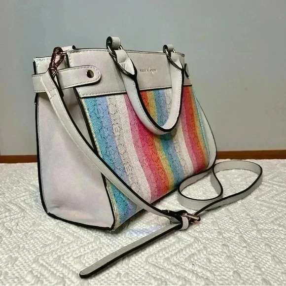 Nanette Lepore | Logo Stripe Satchel/ Purse - Picture 1 of 6